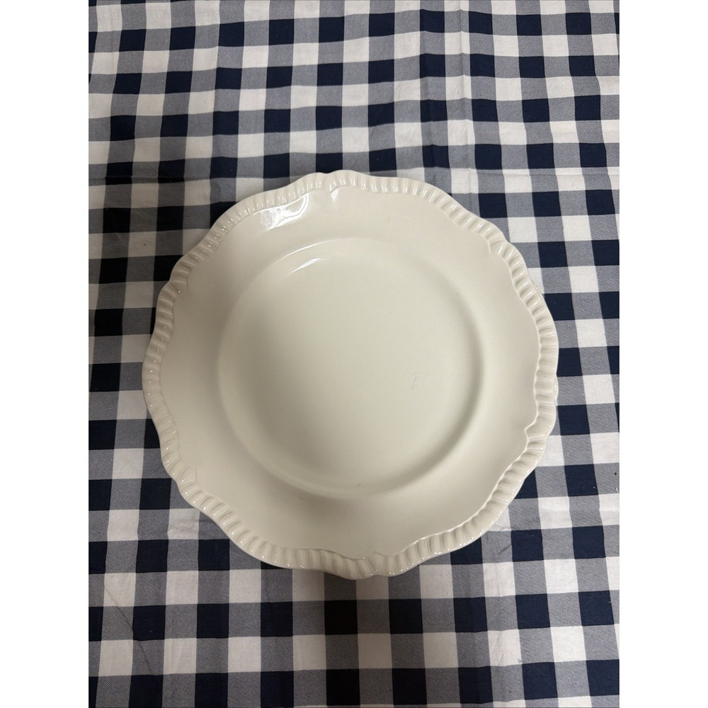 Vintage 1972 Spode Copeland White Basket Dinner Plate 10.5" England Set Of 4